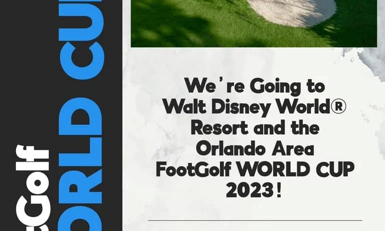 A news article cover featuring a Disney Golf Course Photo.